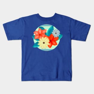 Painted Floral Arrangement Kids T-Shirt